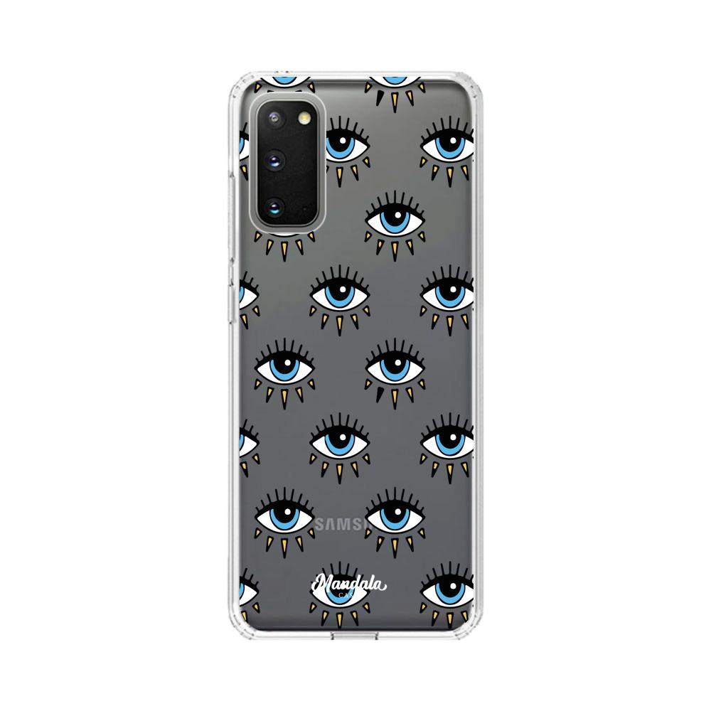 Estuches para Samsung S20 Plus - Light Blue Eyes Case  - Mandala Cases