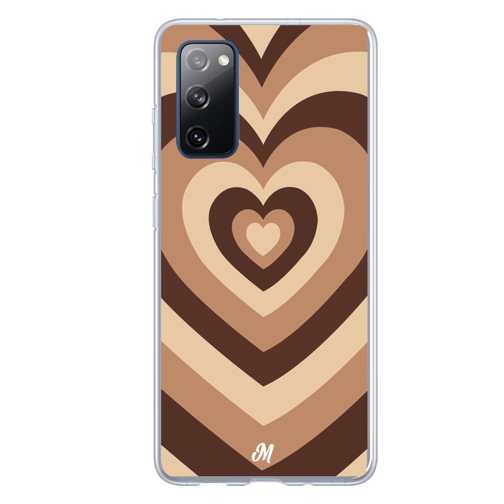Case para Samsung S20 FE Corazón café - Mandala Cases