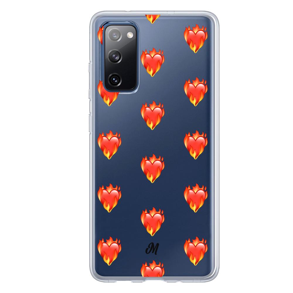 Case para Samsung S20 FE de Corazón en llamas - Mandala Cases