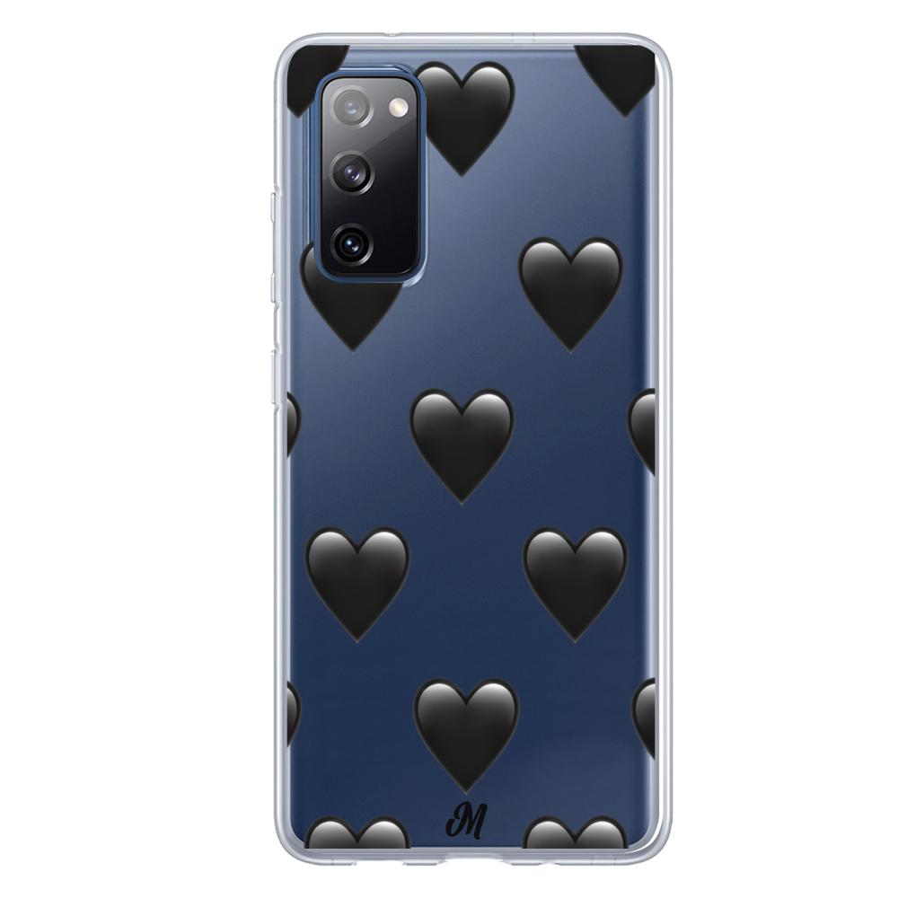Case para Samsung S20 FE de Corazón Negro - Mandala Cases