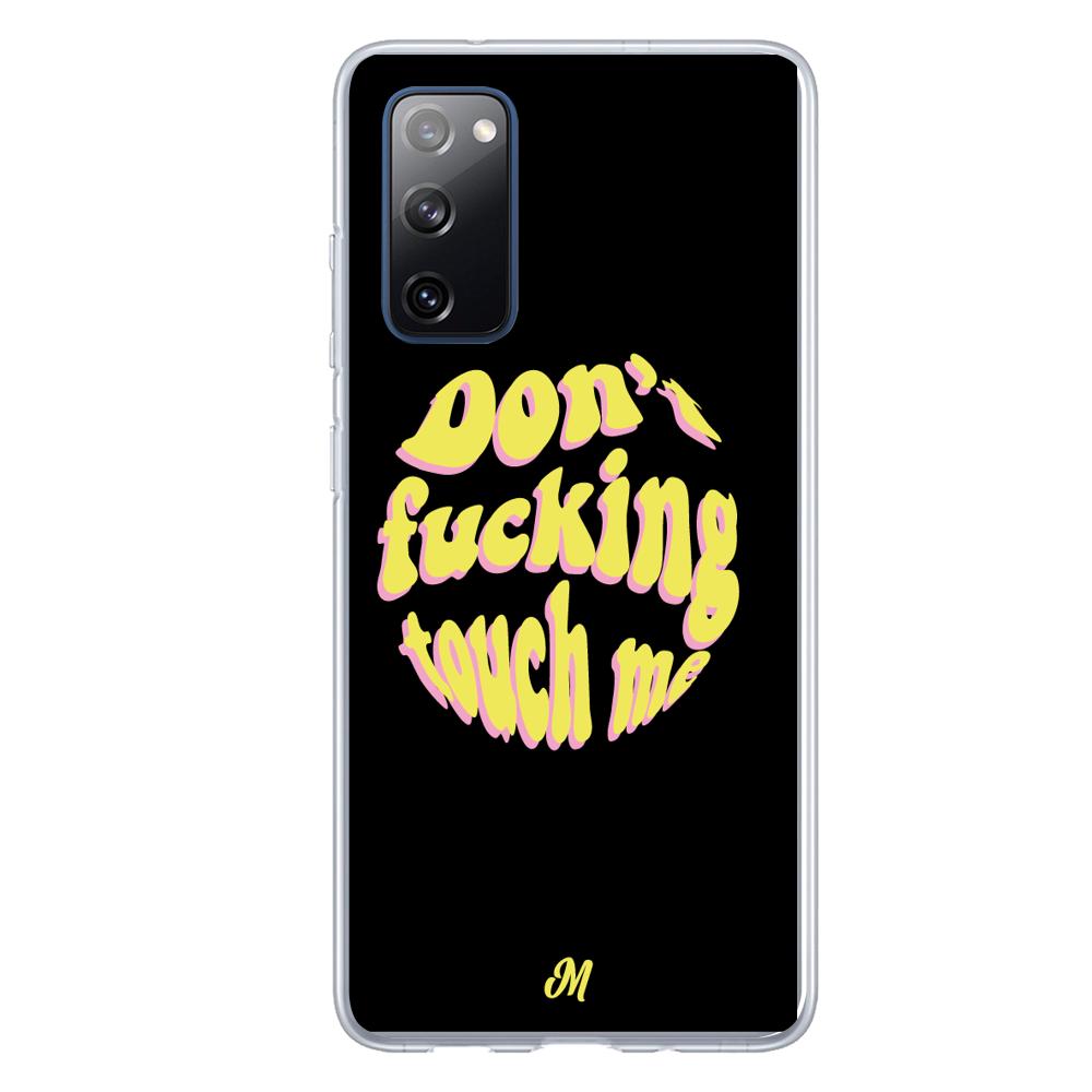 Case para Samsung S20 FE Don't fucking touch me amarillo - Mandala Cases