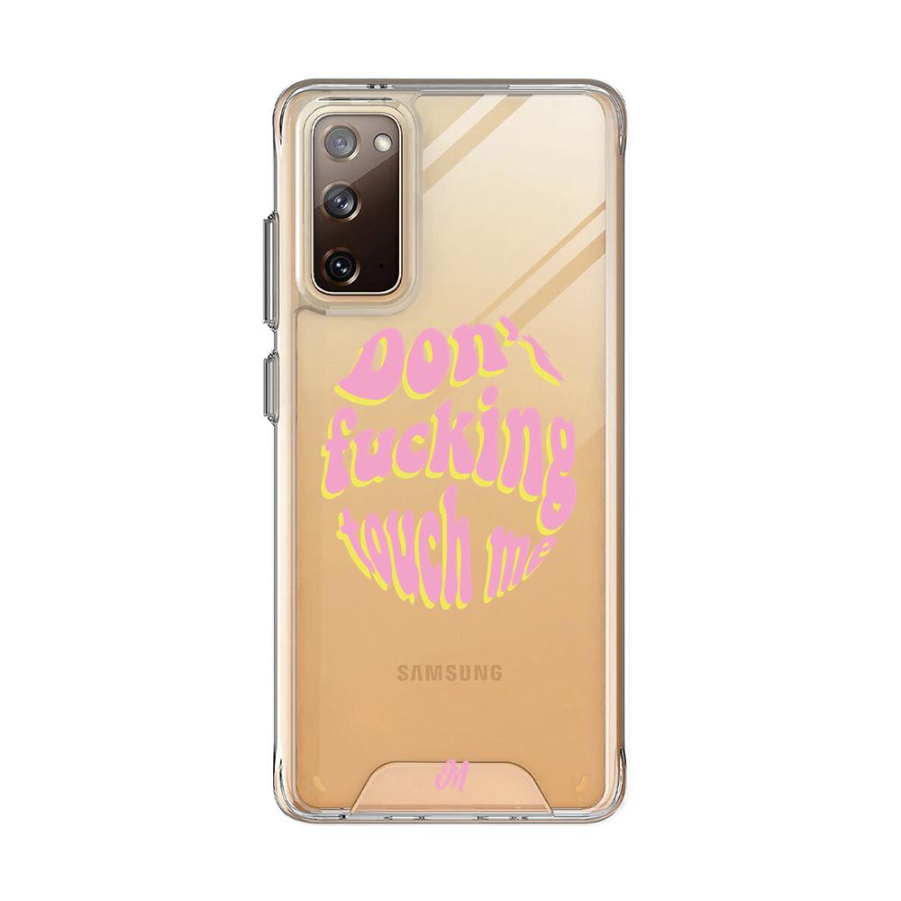 Case para Samsung S20 FE Don't fucking touch me rosa - Mandala Cases