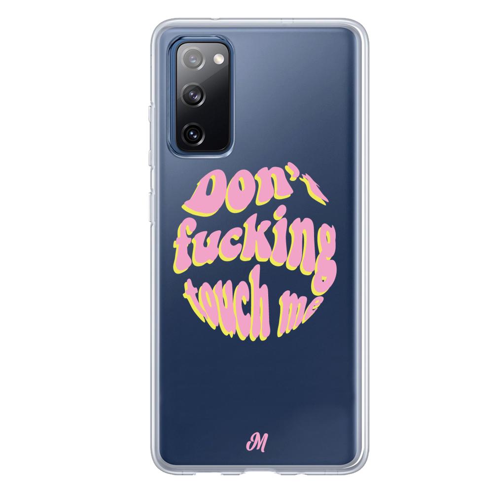 Case para Samsung S20 FE Don't fucking touch me rosa - Mandala Cases