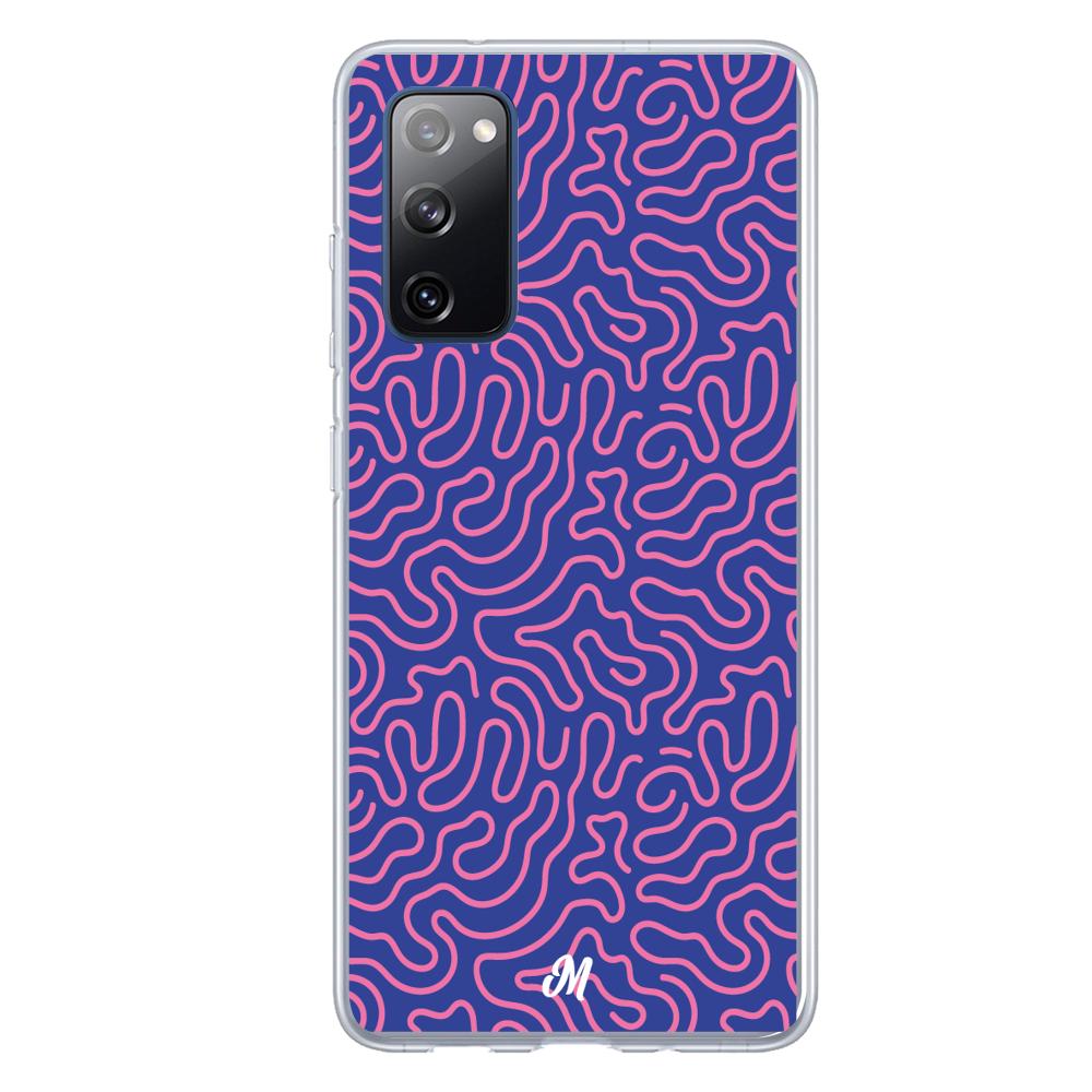 Case para Samsung S20 FE Pink crazy lines - Mandala Cases