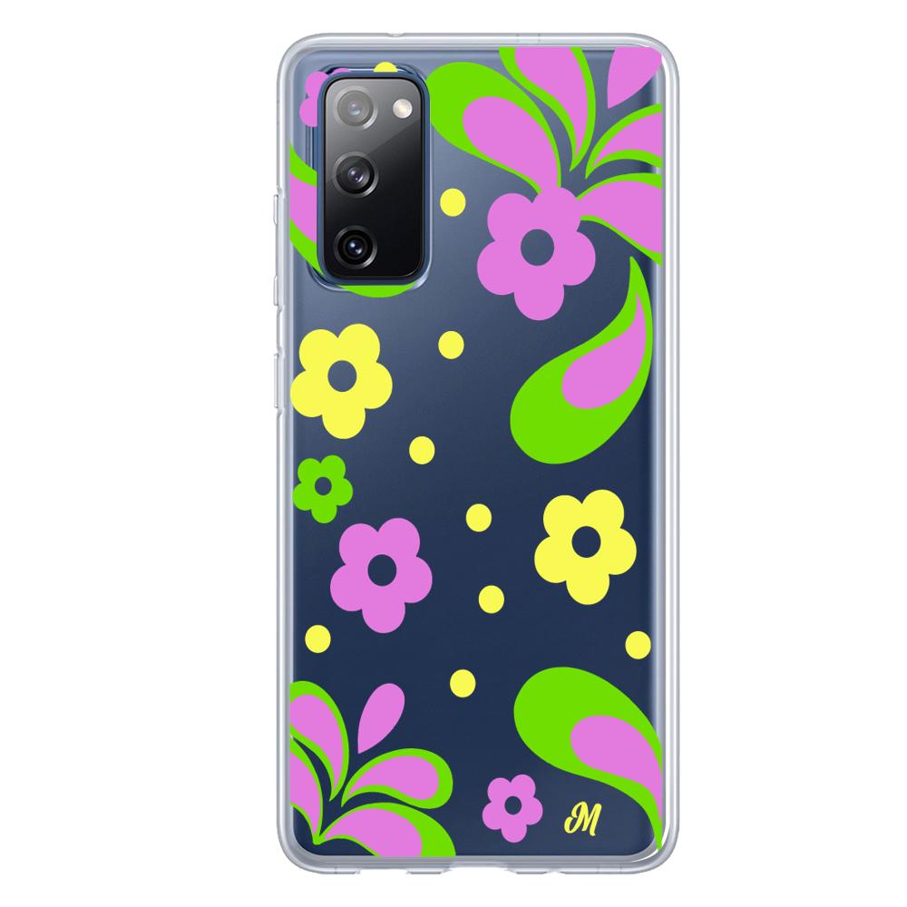 Case para Samsung S20 FE Flores moradas aesthetic - Mandala Cases