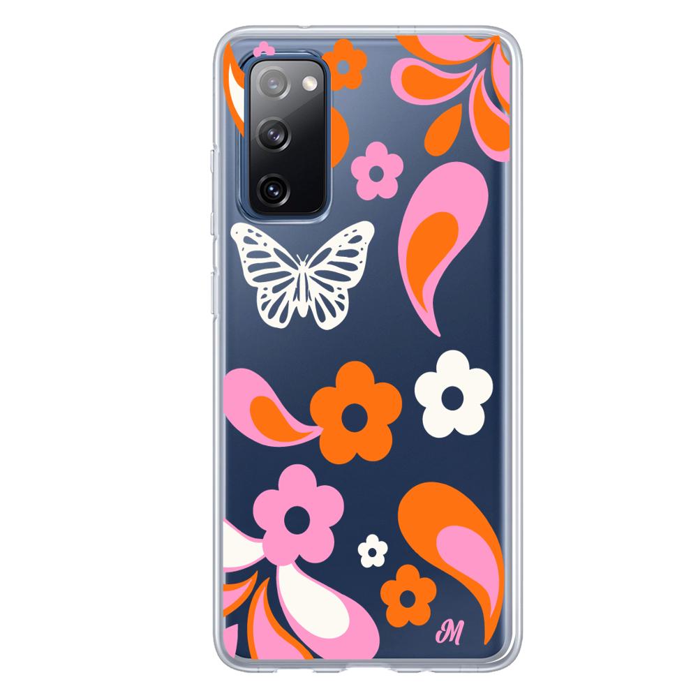 Case para Samsung S20 FE Flores rojas aesthetic - Mandala Cases