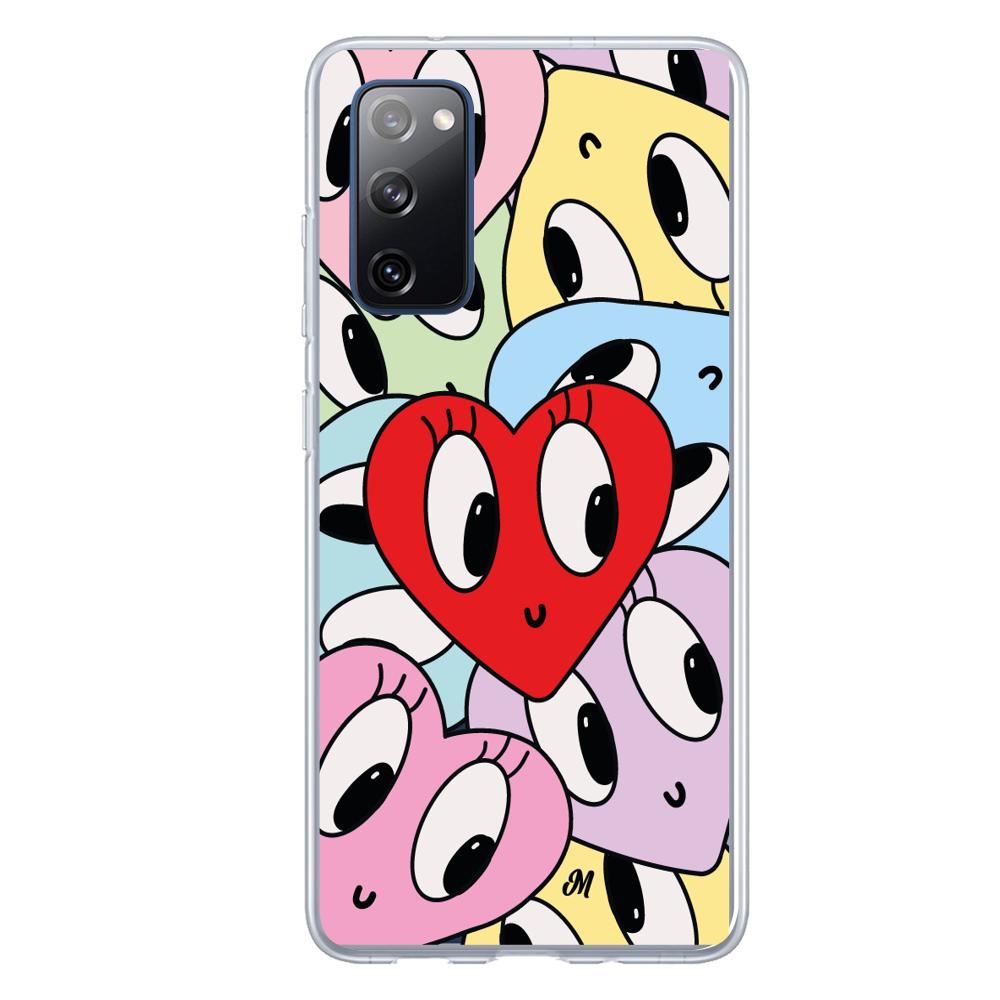 Case para Samsung S20 FE Corazones felices - Mandala Cases