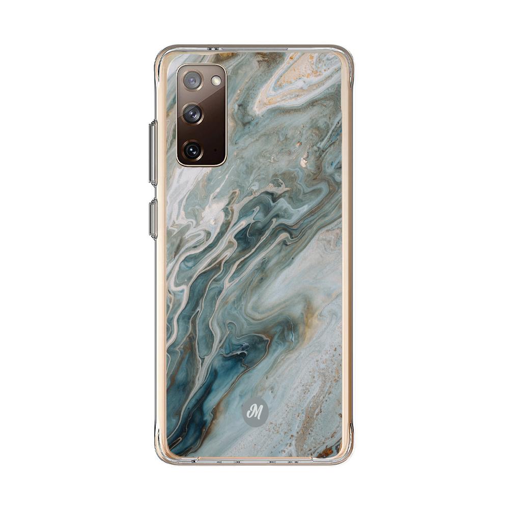 Cases para Samsung S20 FE liquid marble gray - Mandala Cases