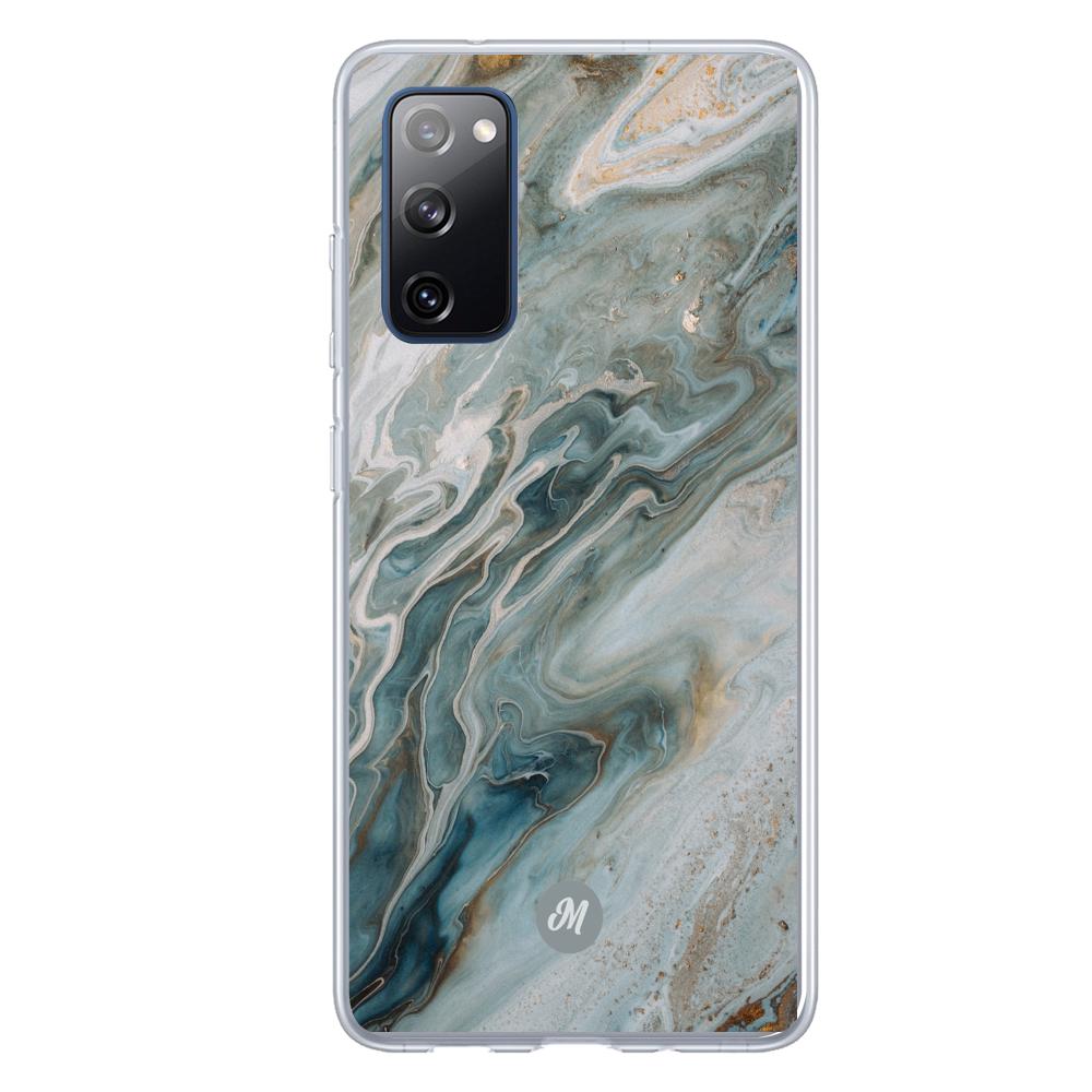 Cases para Samsung S20 FE liquid marble gray - Mandala Cases