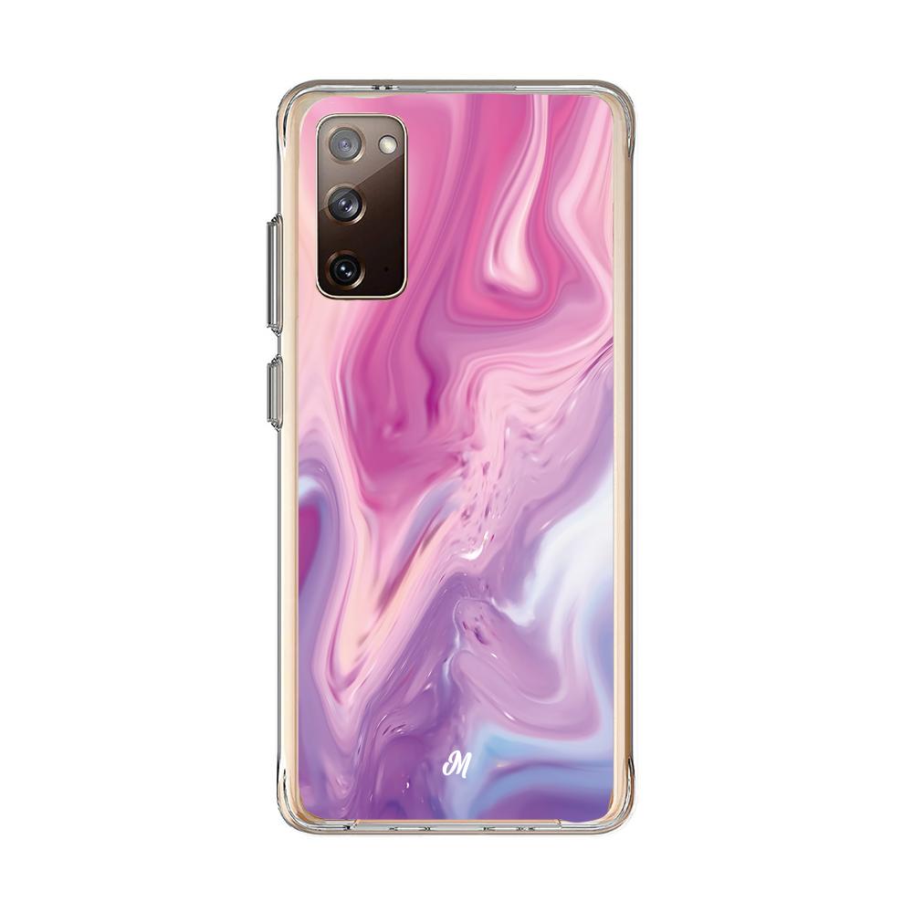 Cases para Samsung S20 FE Marmol liquido pink - Mandala Cases