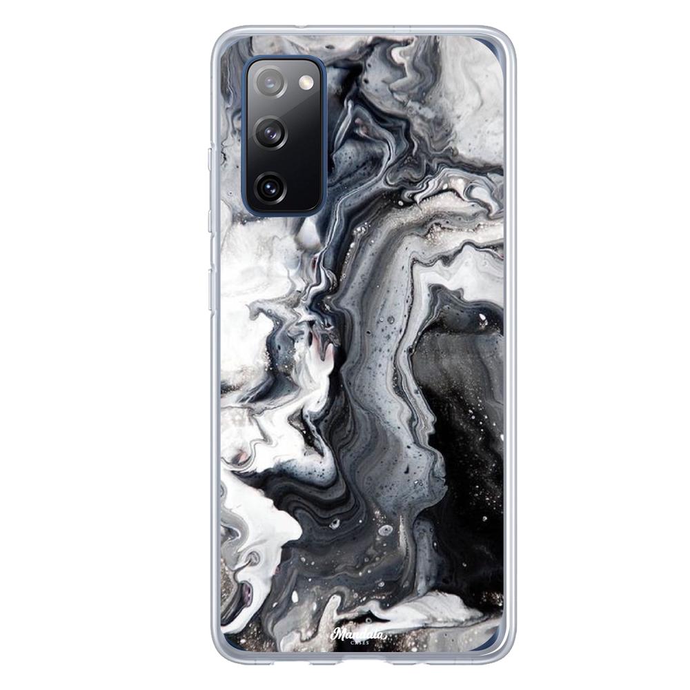 Estuches para Samsung S20 FE - Black Marble Case  - Mandala Cases