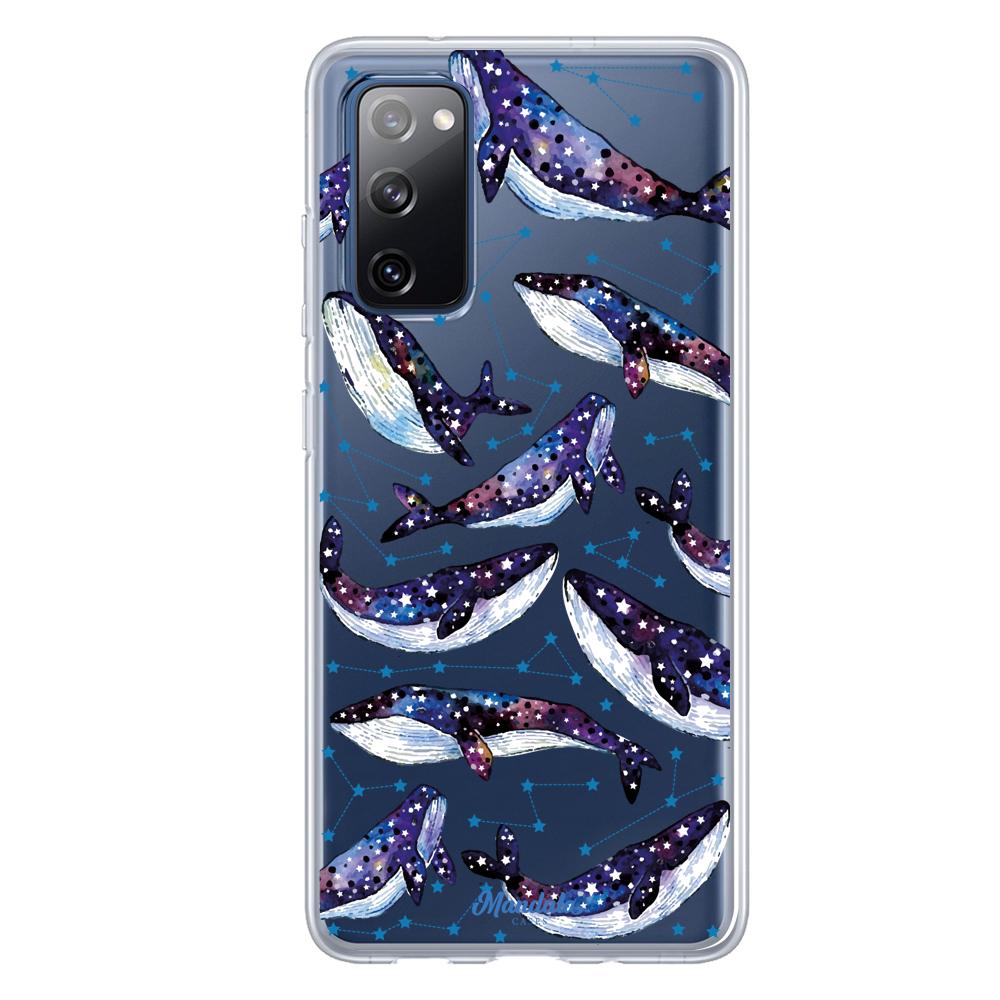 Case para Samsung S20 FE Funda Ballenas Espaciales  - Mandala Cases