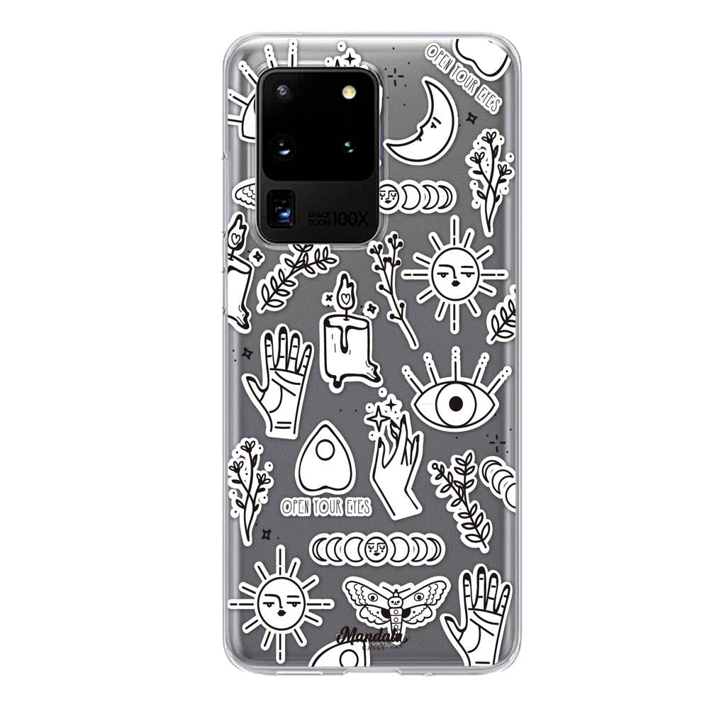 Case para Samsung S20 Ultra Funda de Magia Blanca  - Mandala Cases