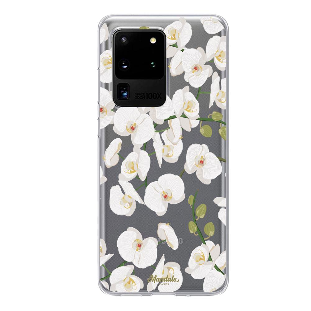 Case para Samsung S20 Ultra Funda Orquídeas  - Mandala Cases