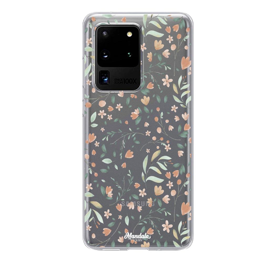 Case para Samsung S20 Ultra Funda Flores Delicadas  - Mandala Cases