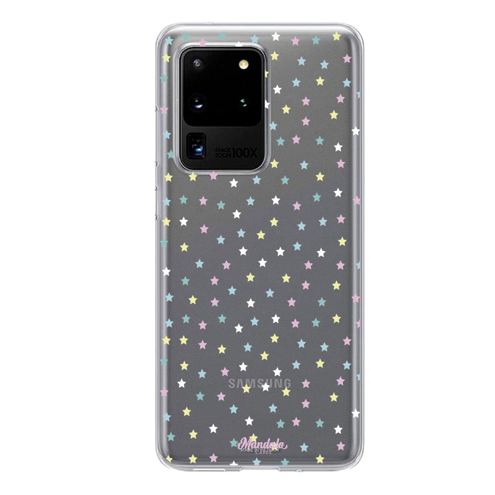 Case para Samsung S20 Ultra Funda Estrellas Blancas  - Mandala Cases