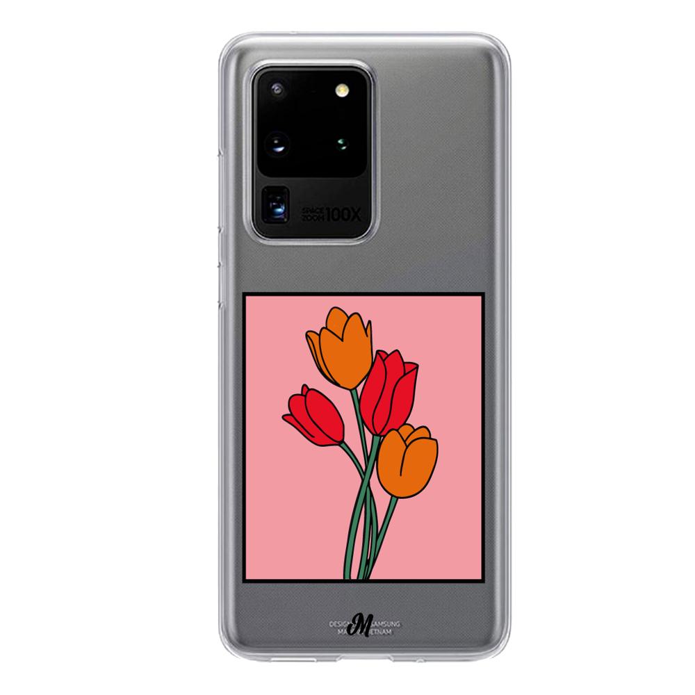 Case para Samsung S20 Ultra Tulipanes de amor - Mandala Cases