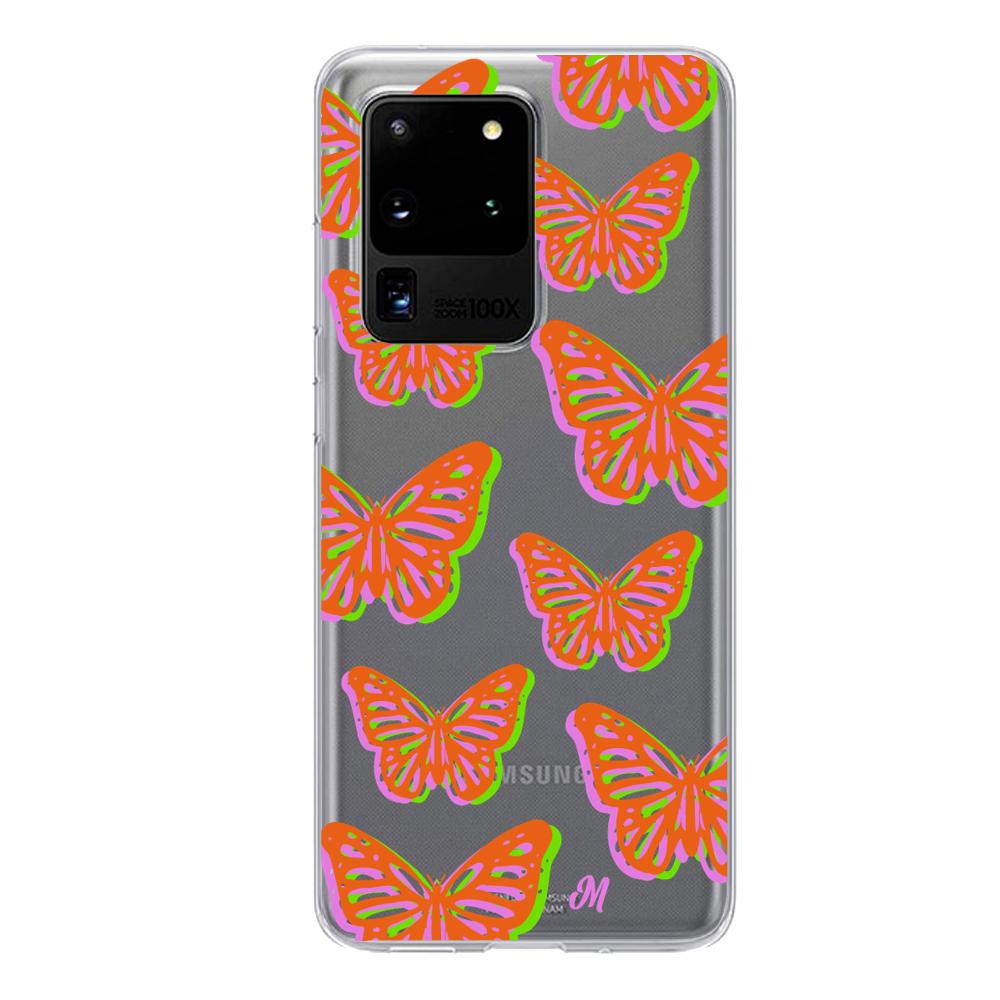 Case para Samsung S20 Ultra Mariposas rojas aesthetic - Mandala Cases