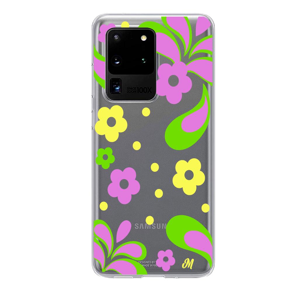 Case para Samsung S20 Ultra Flores moradas aesthetic - Mandala Cases