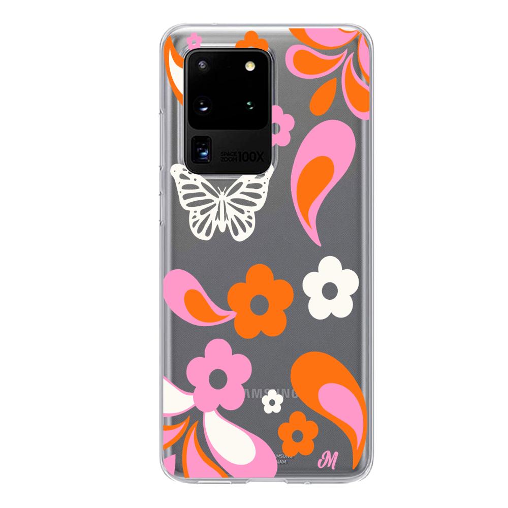 Case para Samsung S20 Ultra Flores rojas aesthetic - Mandala Cases