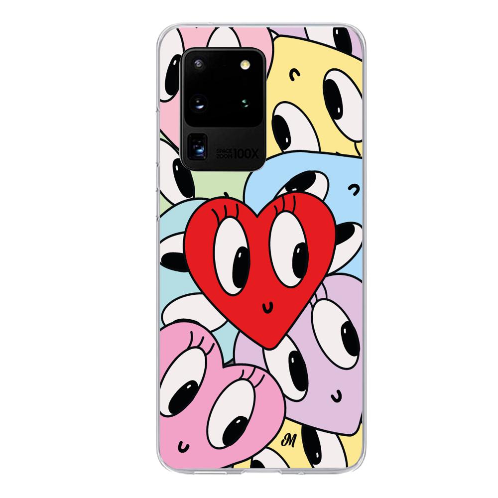 Case para Samsung S20 Ultra Corazones felices - Mandala Cases