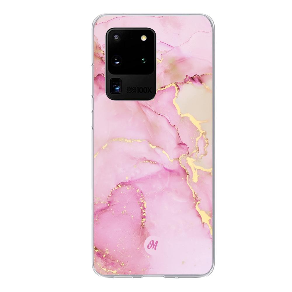 Cases para Samsung S20 Ultra Pink marble - Mandala Cases
