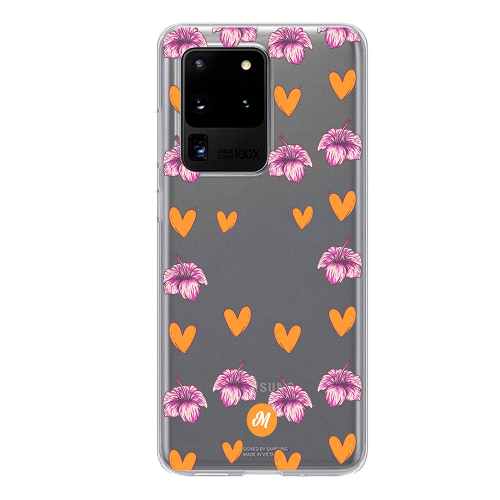Cases para Samsung S20 Ultra Amor naranja - Mandala Cases
