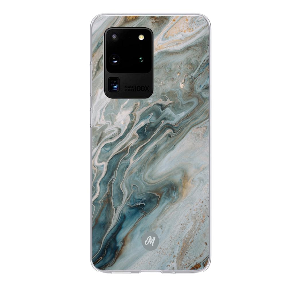 Cases para Samsung S20 Ultra liquid marble gray - Mandala Cases