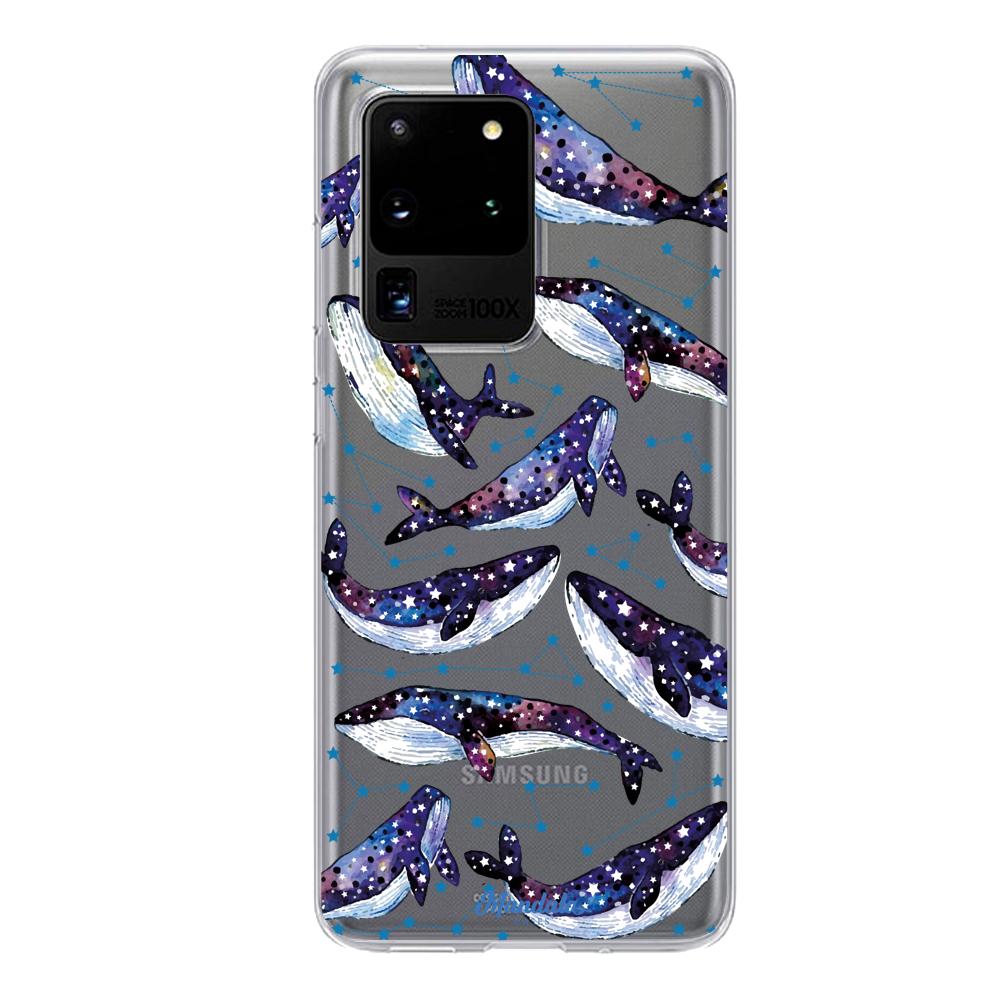 Case para Samsung S20 Ultra Funda Ballenas Espaciales  - Mandala Cases