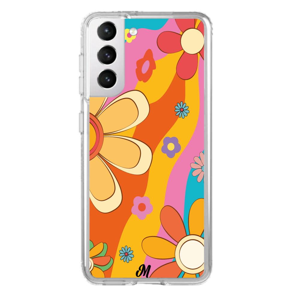 Case para Samsung S21 Hippie Flowers - Mandala Cases