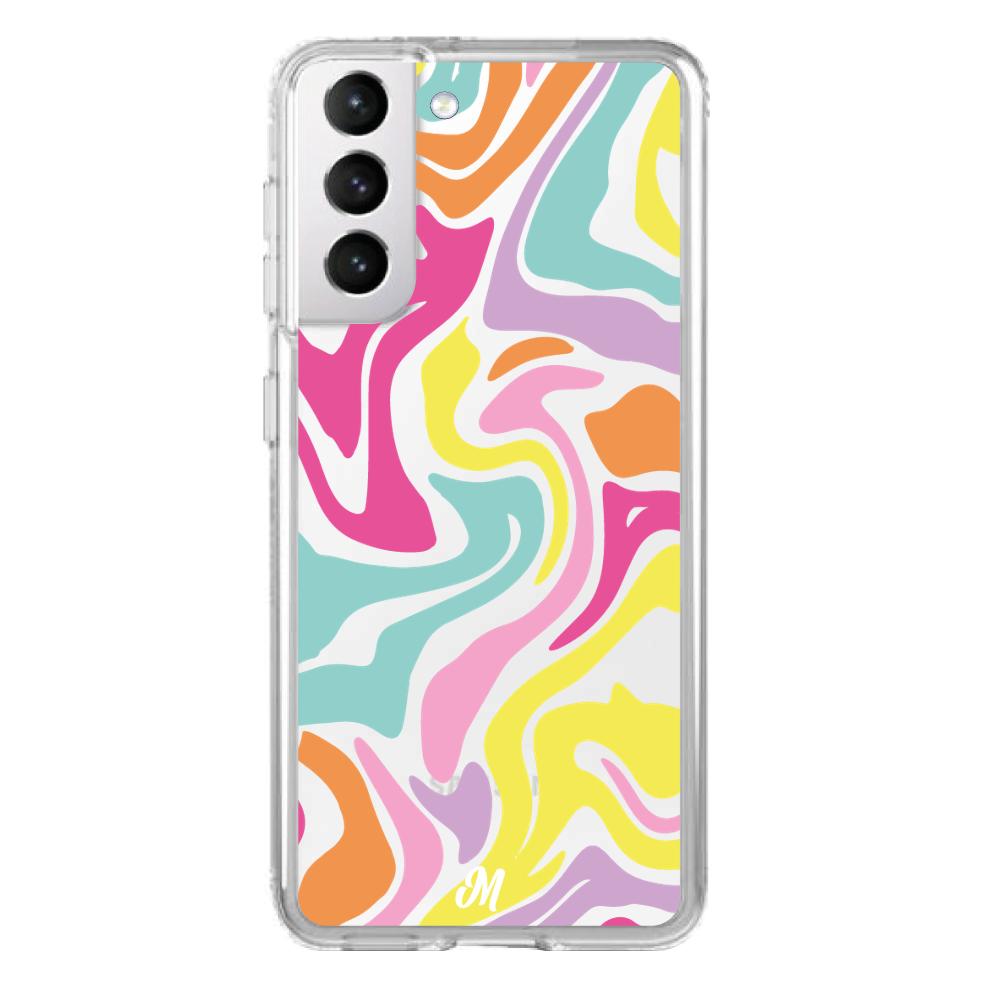 Case para Samsung S21 Color lines - Mandala Cases