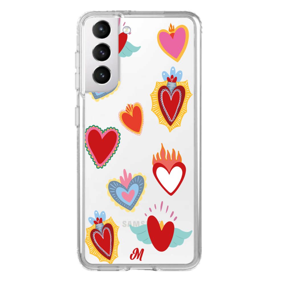 Case para Samsung S21 Corazón de Guadalupe - Mandala Cases