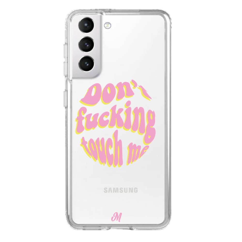 Case para Samsung S21 Don't fucking touch me rosa - Mandala Cases