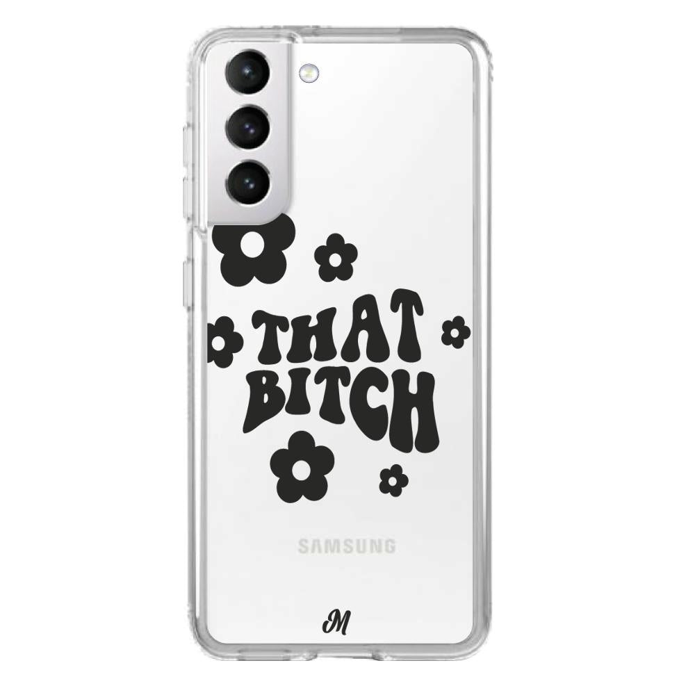 Case para Samsung S21 that bitch negro - Mandala Cases