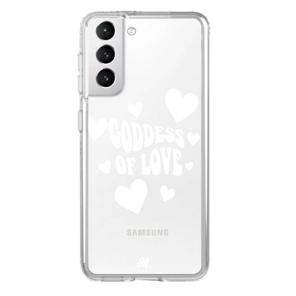 Case para Samsung S21 Goddess of love blanco - Mandala Cases