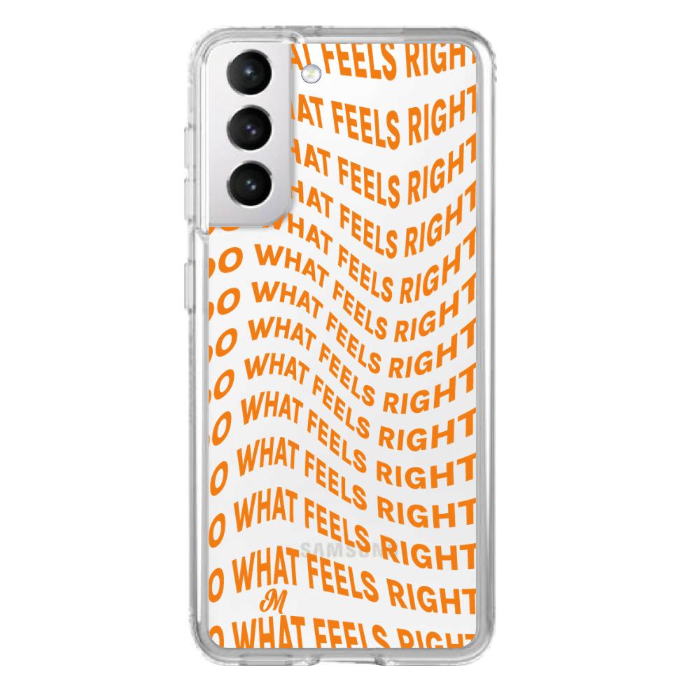 Case para Samsung S21 Do What Feels Right - Mandala Cases