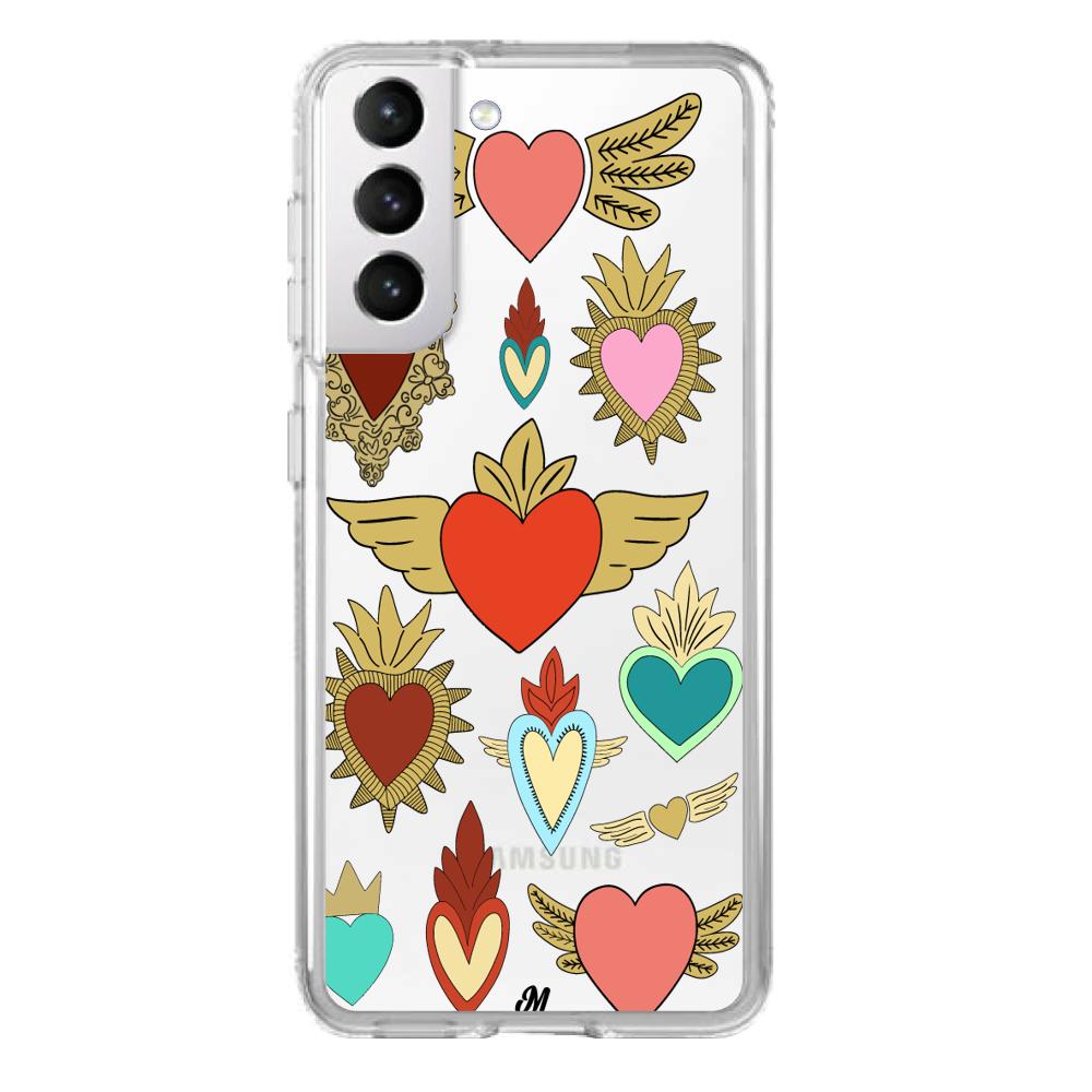 Case para Samsung S21 corazon angel - Mandala Cases
