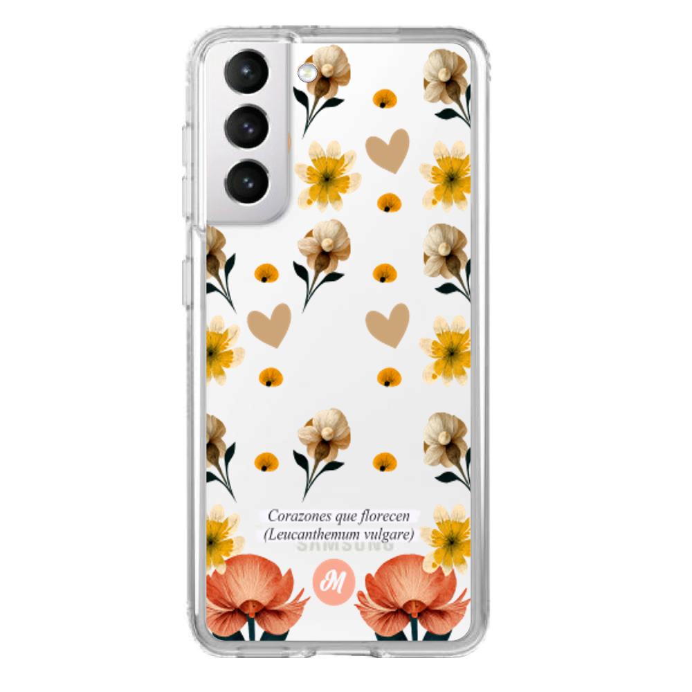 Cases para Samsung S21 Corazones que florecen - Mandala Cases