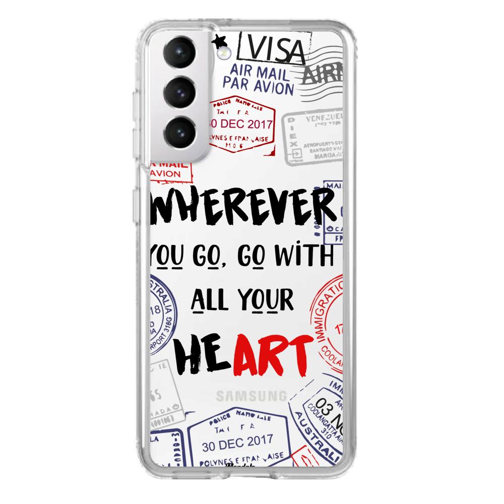 Case para Samsung S21 Go With Your Heart - Mandala Cases