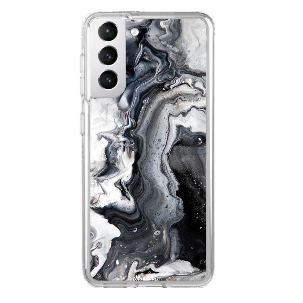 Estuches para Samsung S21 - Black Marble Case  - Mandala Cases