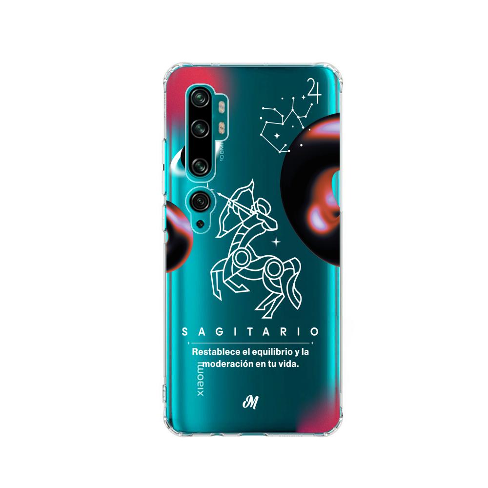 Cases para Xiaomi note 10 pro SAGITARIO 24 TRANSPARENTE - Mandala Cases