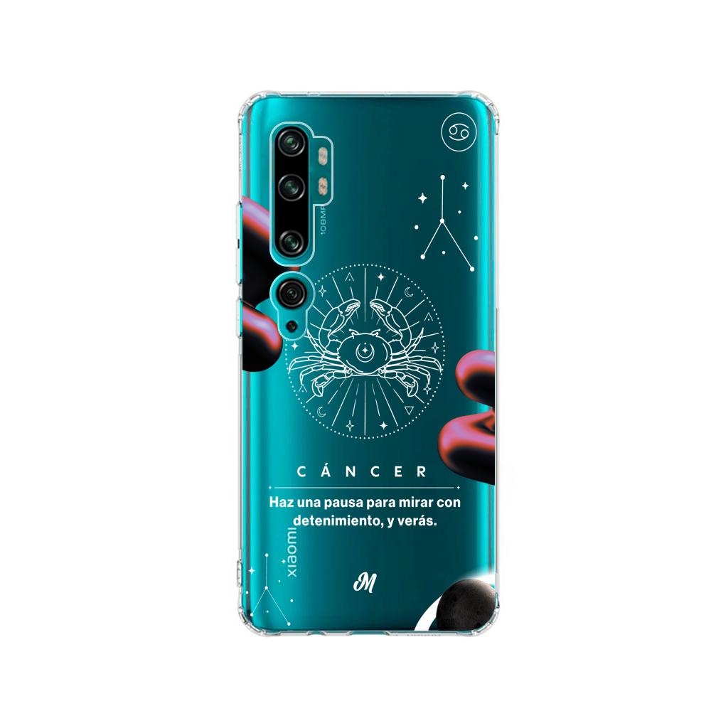 Cases para Xiaomi note 10 pro CANCER 24 TRANSPARENTE - Mandala Cases