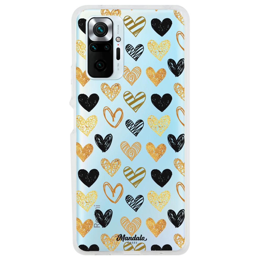 Case para Xiaomi Redmi note 10 Pro Funda Corazones pequeños  - Mandala Cases