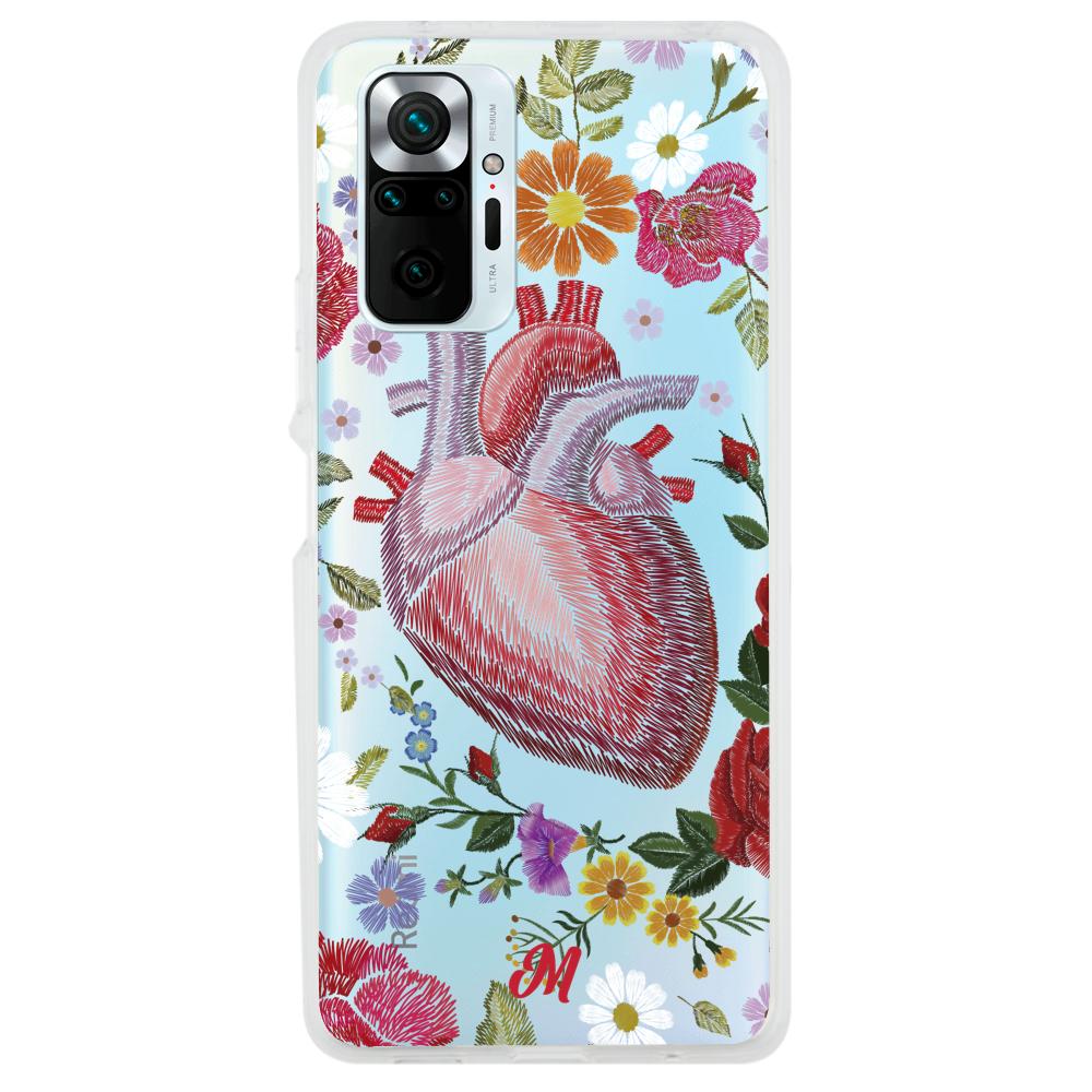 Case para Xiaomi Redmi note 10 Pro Funda Corazón con Flores - Mandala Cases