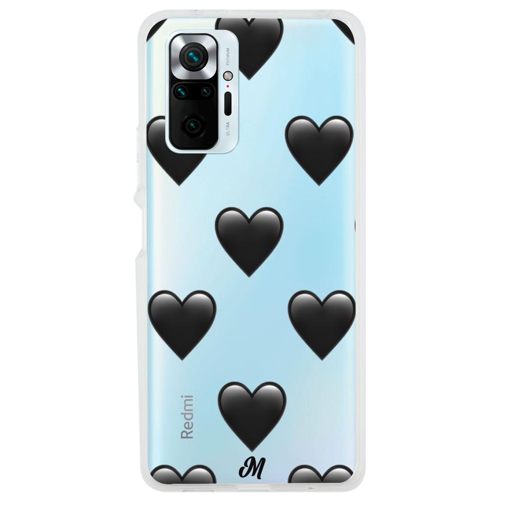 Case para Xiaomi Redmi note 10 Pro de Corazón Negro - Mandala Cases