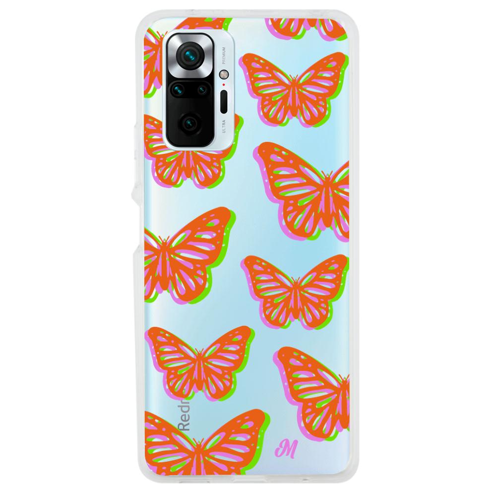 Case para Xiaomi Redmi note 10 Pro Mariposas rojas aesthetic - Mandala Cases