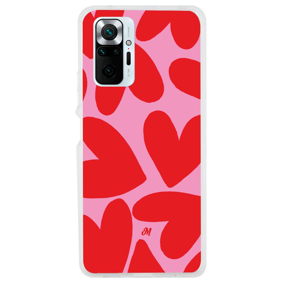 Case para Xiaomi Redmi note 10 Pro Red Hearts - Mandala Cases