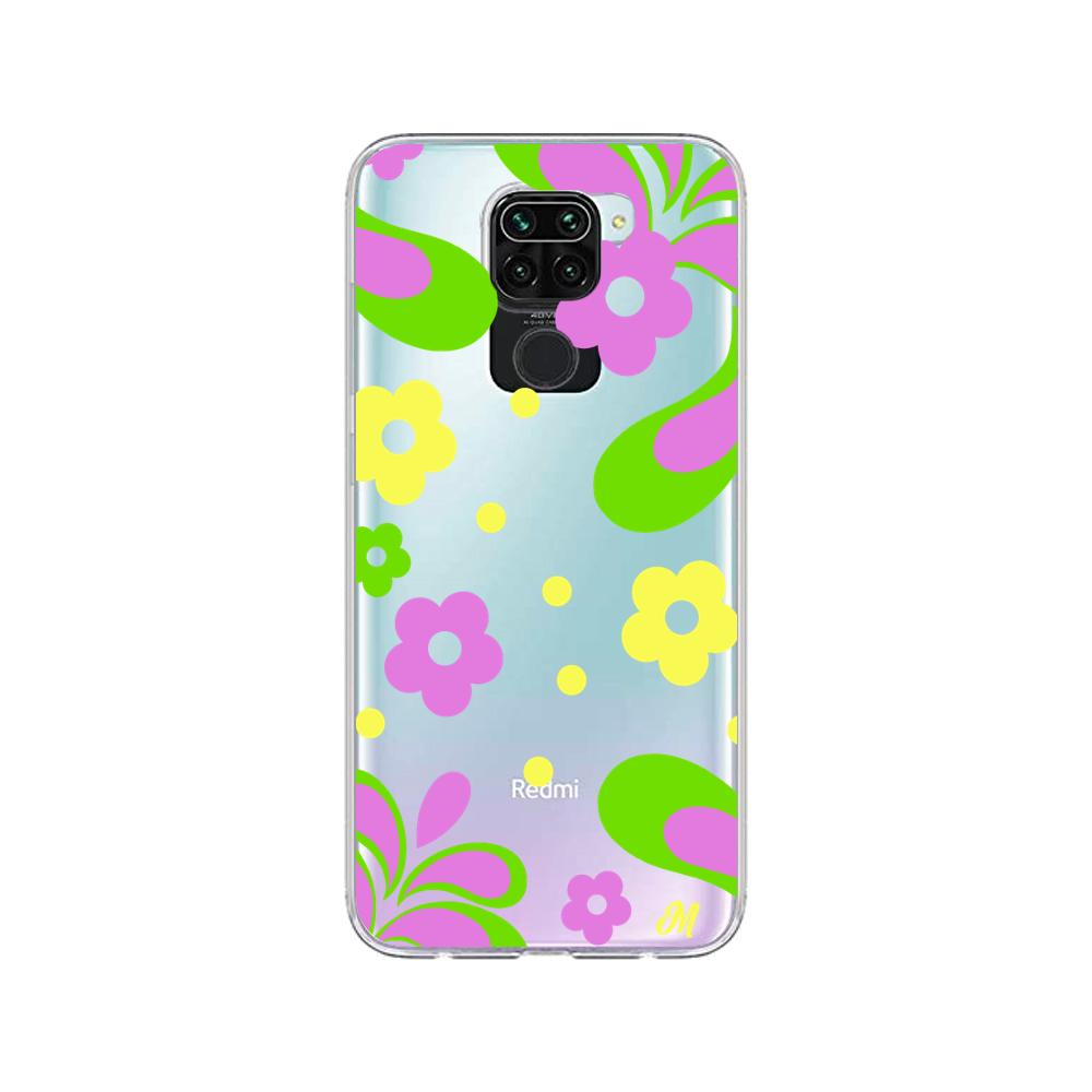 Case para Xiaomi redmi note 9 Flores moradas aesthetic - Mandala Cases