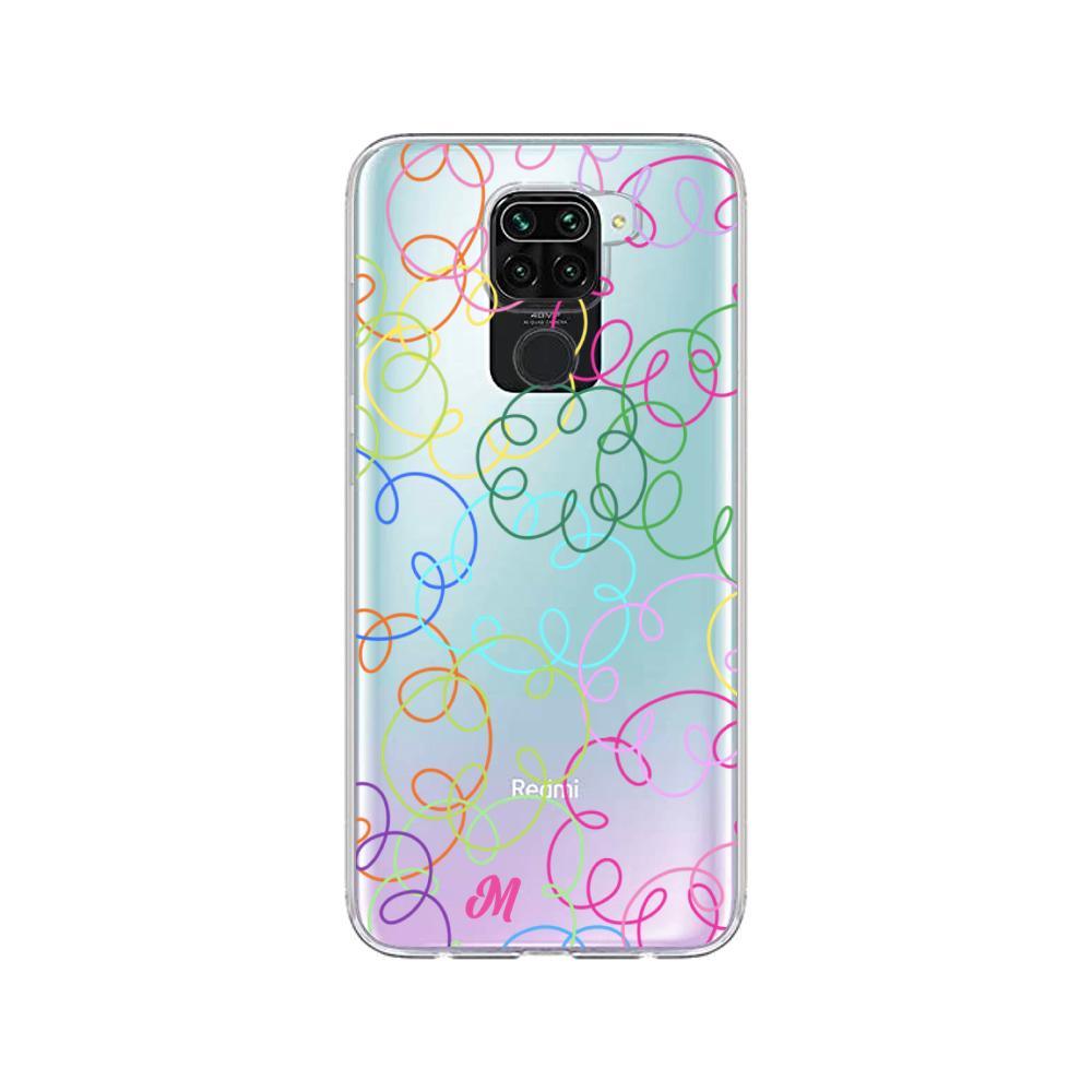 Case para Xiaomi redmi note 9 Curly lines - Mandala Cases