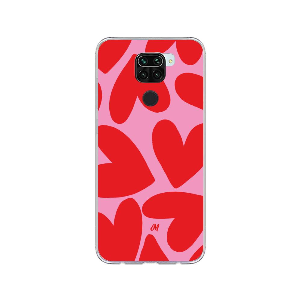 Case para Xiaomi redmi note 9 Red Hearts - Mandala Cases